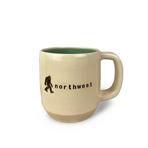 Fern Street Pottery Northwest Sasquatch City Mug | Made In Washington | Hand Thrown Pottery Mugs | Locally Made Coffee Mugs