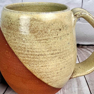 Fern Street Pottery Angle Dipped Dijon Mug | Made In Washington | Local Mugs from Indianola, Washington