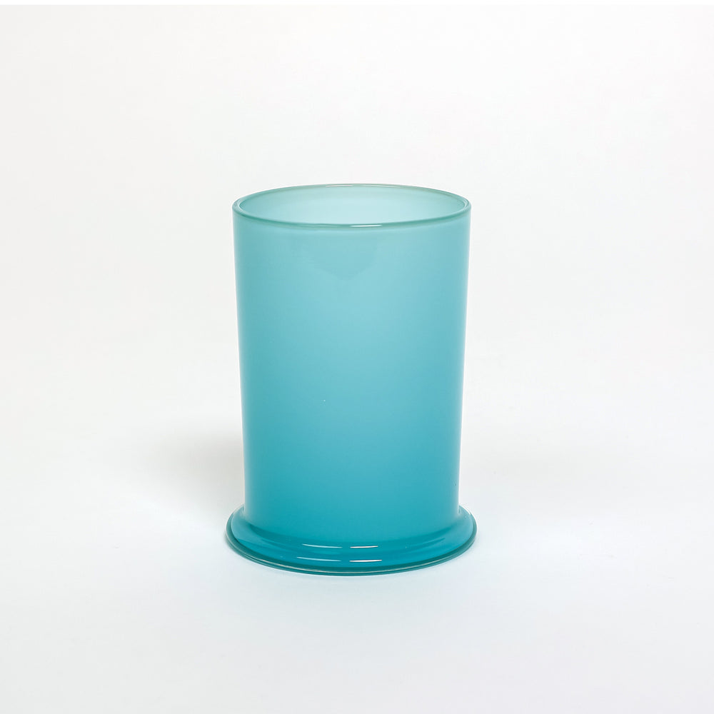 Decicio Blown Glass | Made In Washington | Blown Glass Teal Votive Candle Holder or Cup