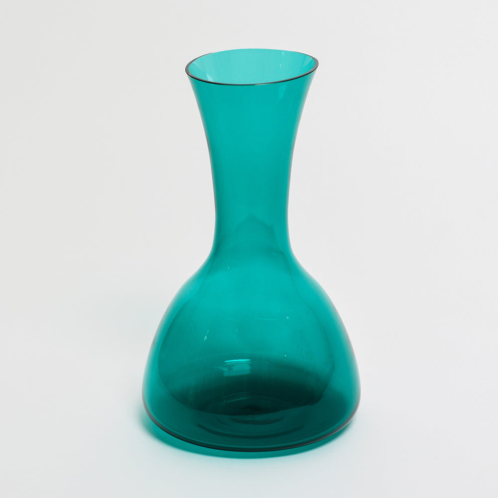 
            
                Load image into Gallery viewer, Decicio Blown Glass | Made In Washington | Blown Glass Carafe or Vase Dark Teal
            
        