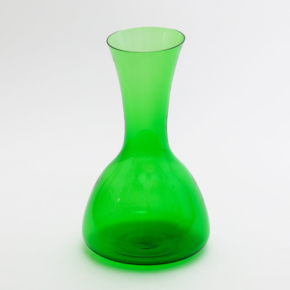 Decicio Blown Glass | Made In Washington | Blown Glass Green Carafe Vase Glassware