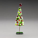 Glassfire Fused Glass | Made In Washington | Handmade Clear & Green Glass Tree 