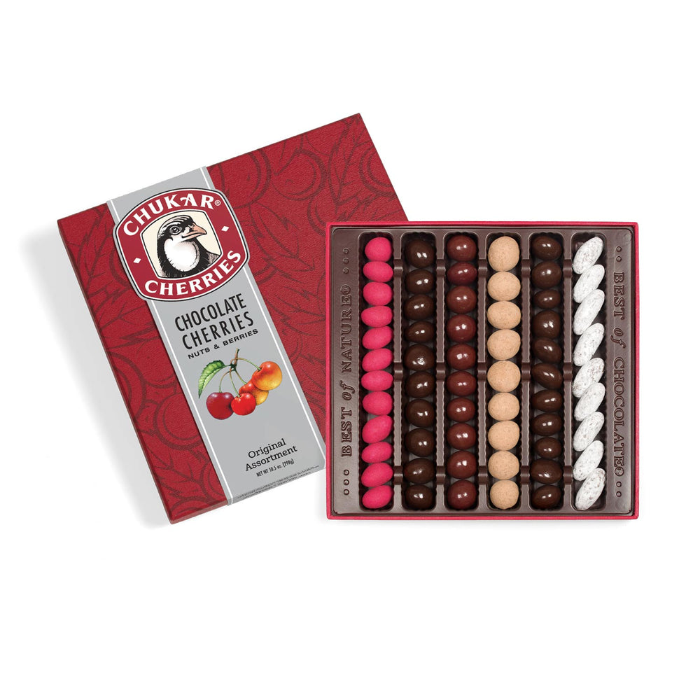 
            
                Load image into Gallery viewer, Chukar Cherries Original Assortment | Made In Washington Chocolate Gifts | Box of Chocolates
            
        