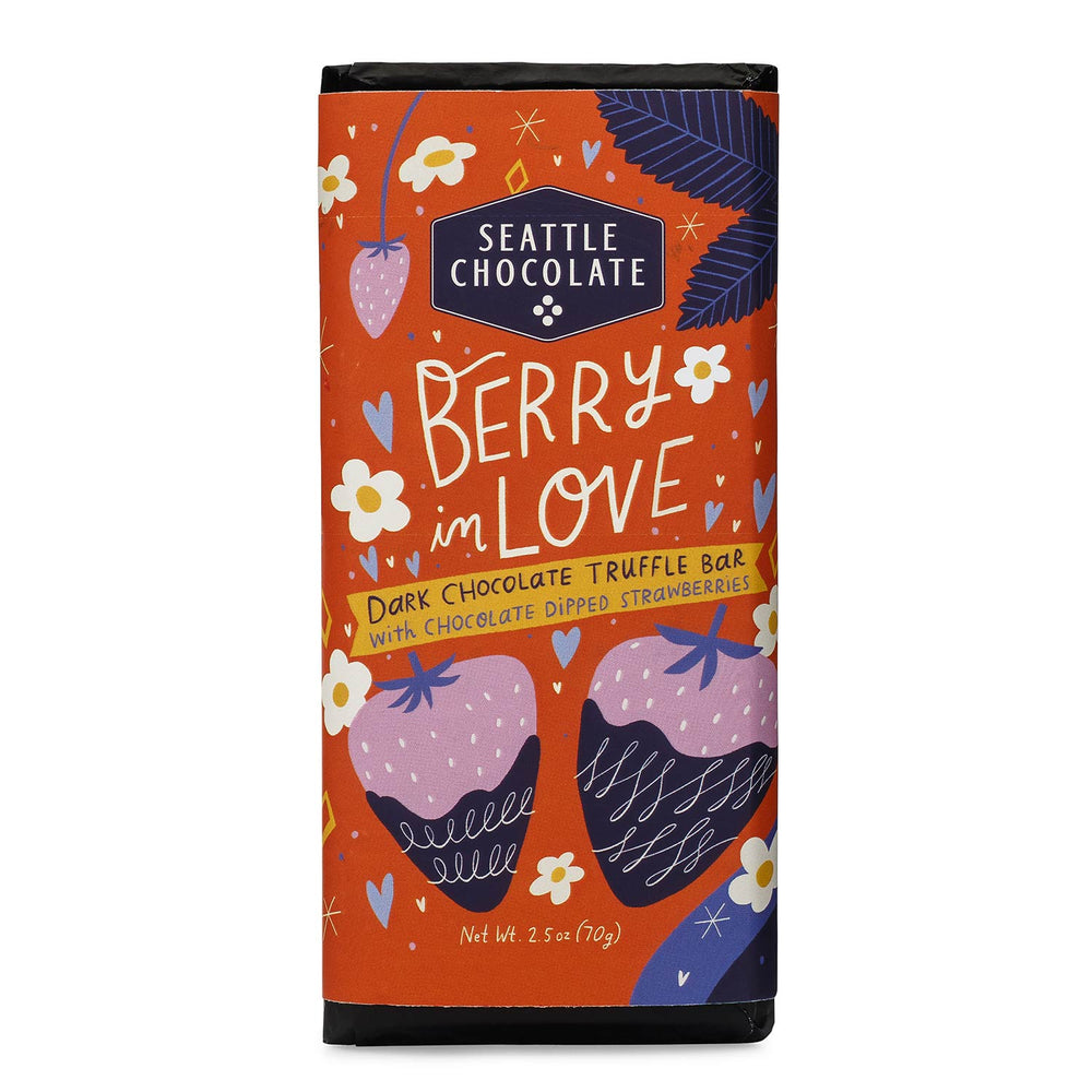 Chocolate Bar | Seattle Chocolate Berry In Love Truffle Bar | Made In Washington