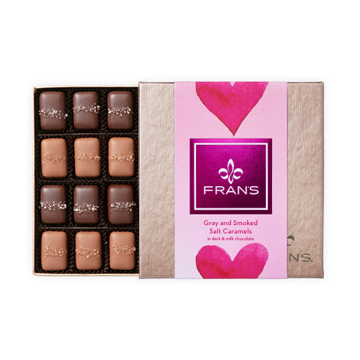 Fran's Chocolate Caramel Valentine Gift Box | Made In Washington