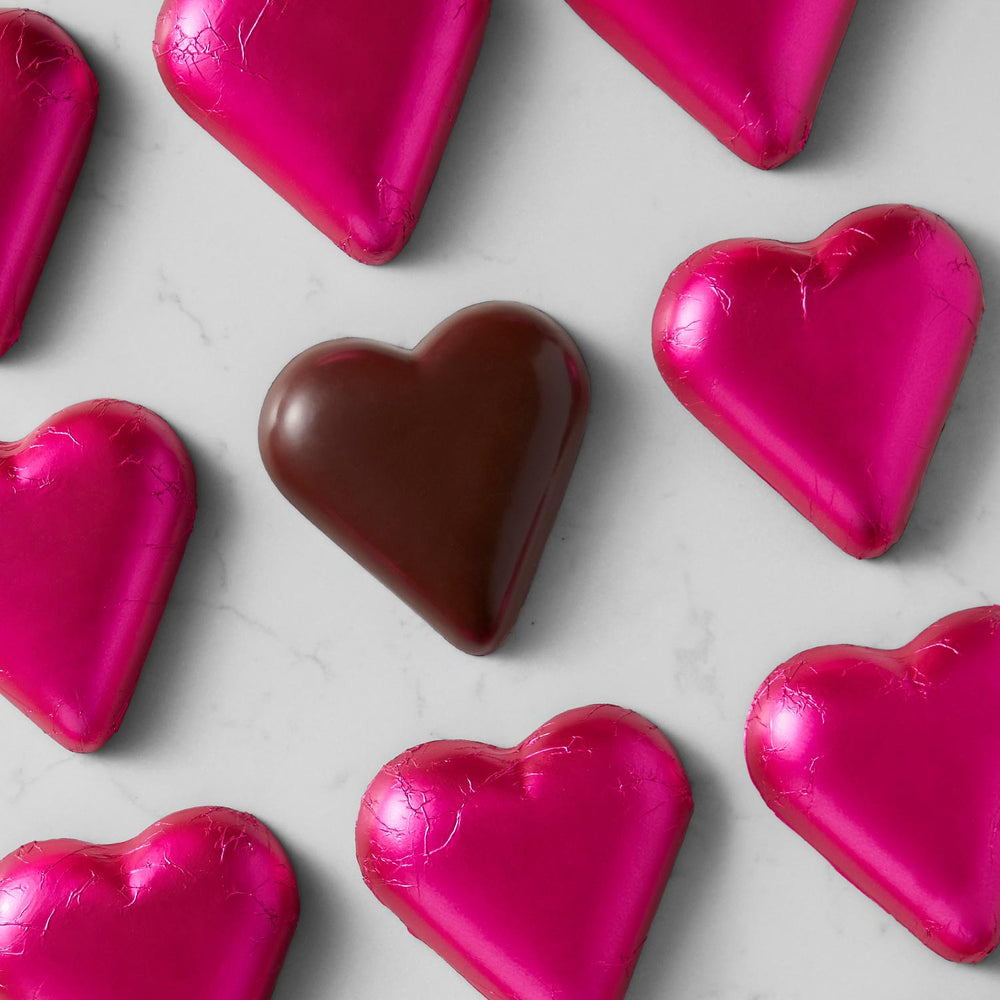 Fran's Chocolates | Caramel Filled Dark Chocolate Hearts | Made In Washington | Sweet Treats For Your Sweetheart