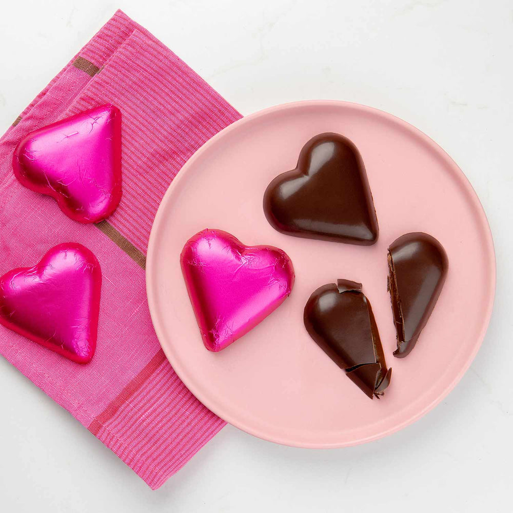 Fran's Chocolates | Caramel Filled Dark Chocolate Hearts | Made In Washington | Hearts For Valentine's Day