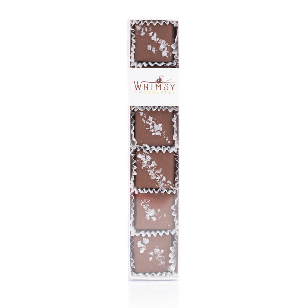 Whimsy Chocolates Milk Salted Caramel | Made In Washington | Locally Made Caramels