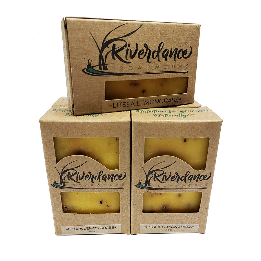 
            
                Load image into Gallery viewer, Riverdance Soapworks Litsea Lemongrass Hand Soap | Made In Washington
            
        