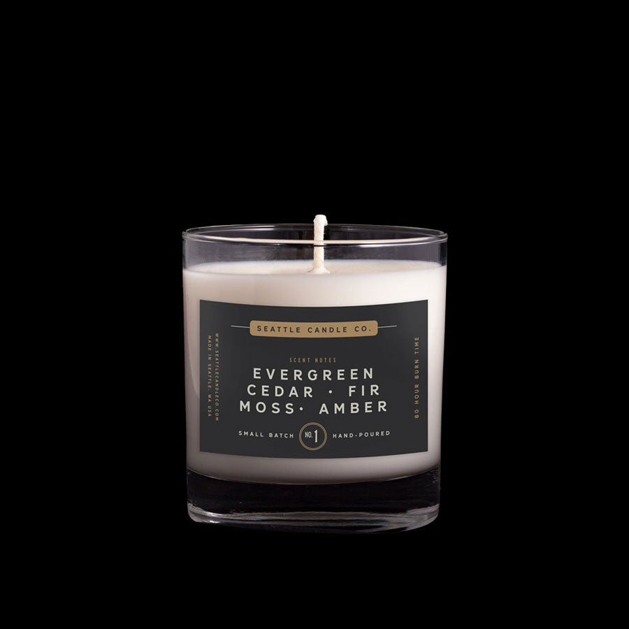 Seattle Candle Company Scent No. 1 Evergreen + Cedar | Washington Gifts