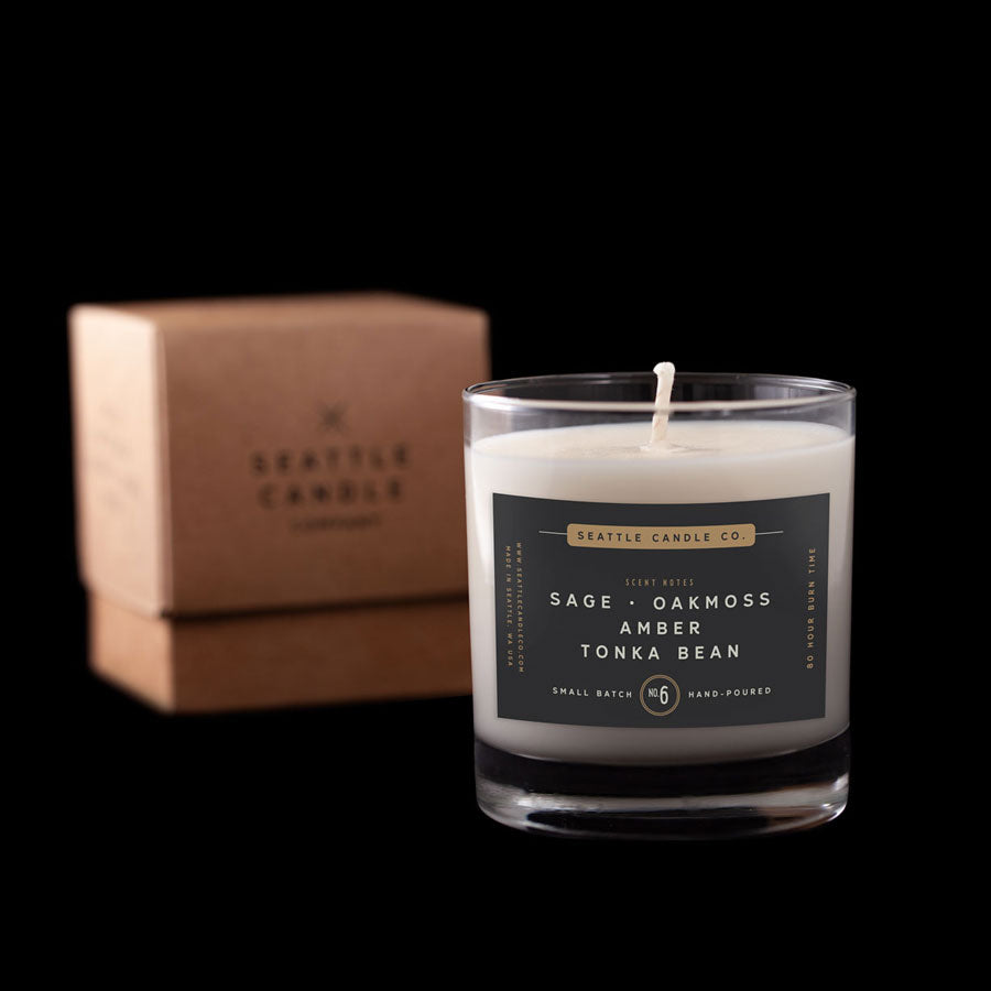 
            
                Load image into Gallery viewer, Seattle Candle Company Scent No. 6 Oakmoss + Sage + Amber | Gifts
            
        