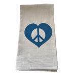 Sally By The Sea Love Peace Kitchen Towels | Made In Washington Gifts