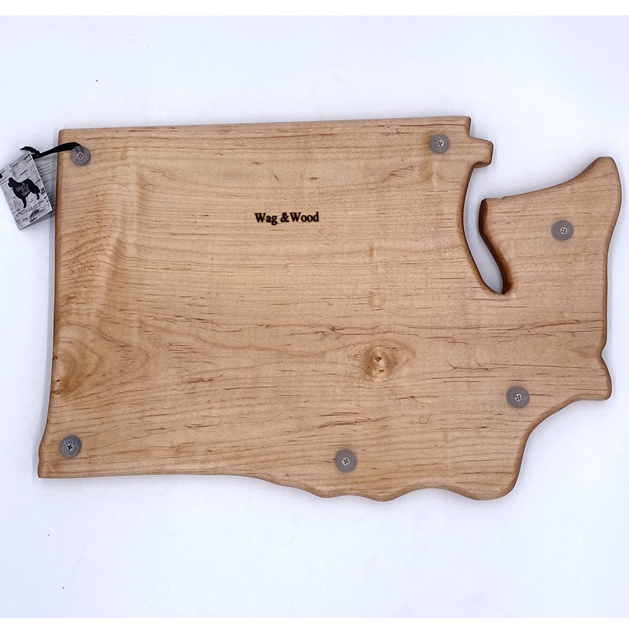 Wag & Wood Washington State Cutting Board Sm | Made In Washington