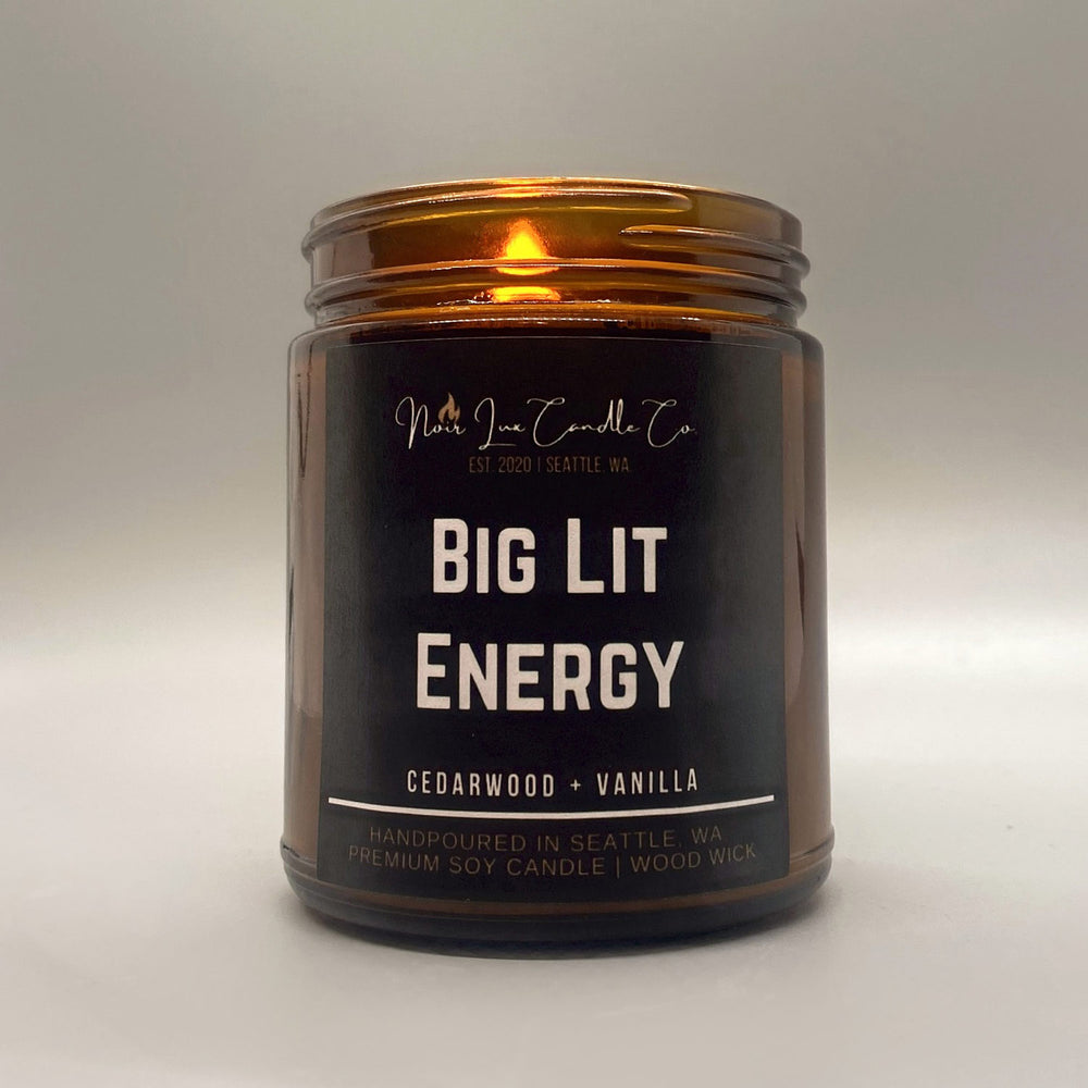 
            
                Load image into Gallery viewer, Noir Lux Candle Big Lit Energy | Made In Washington | Scented Candles
            
        