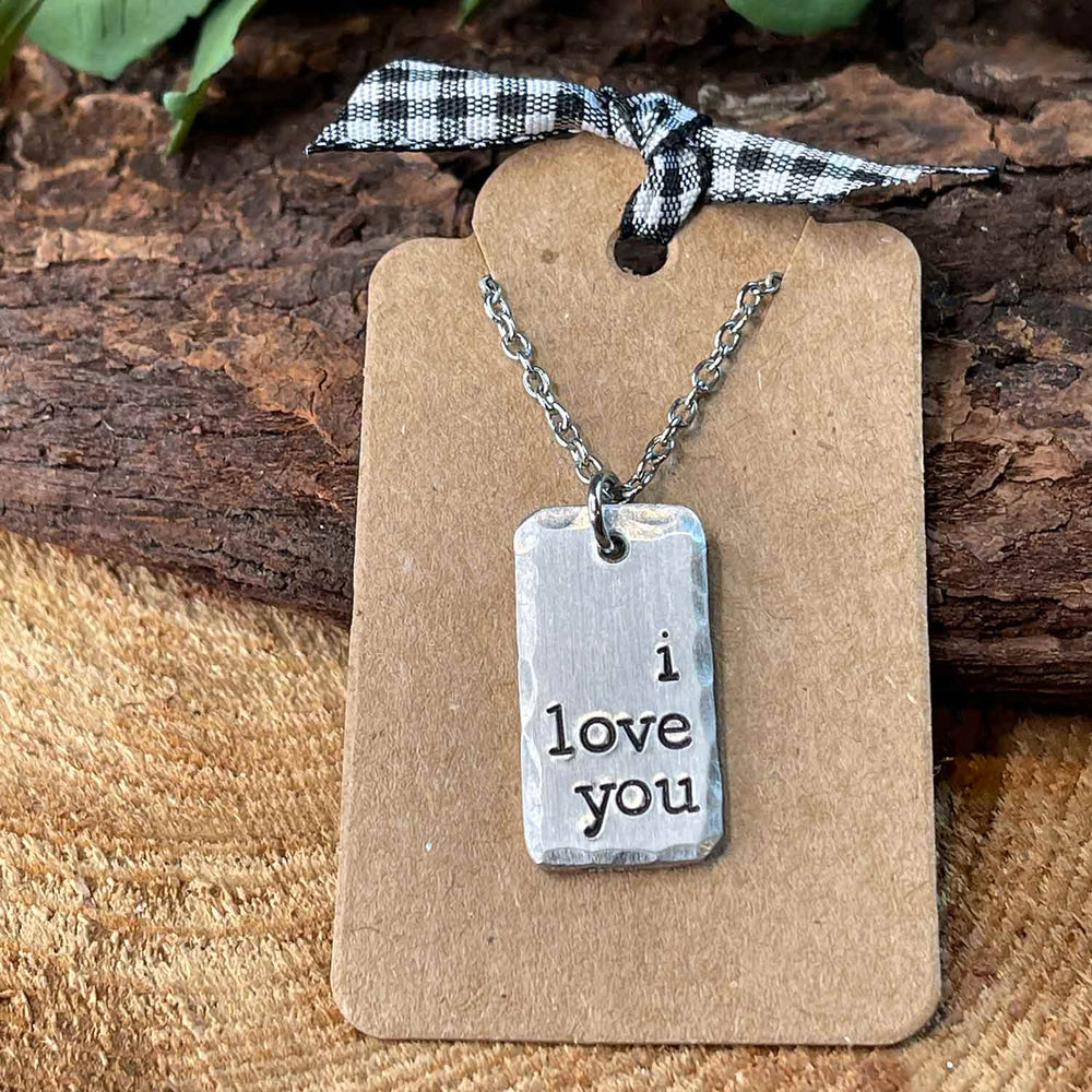 Cate Florey "i love you" Pendant Necklace | Made In Washington | Mother's Day Gifts