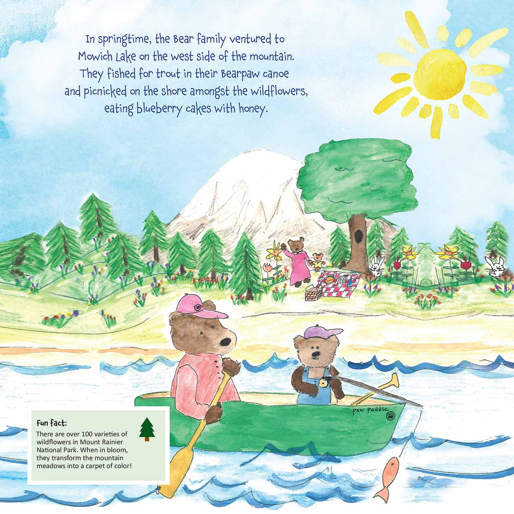 Sara Graham | Mount Rainier National Park Bear Family Adventures | Made In Washington | Children's Book