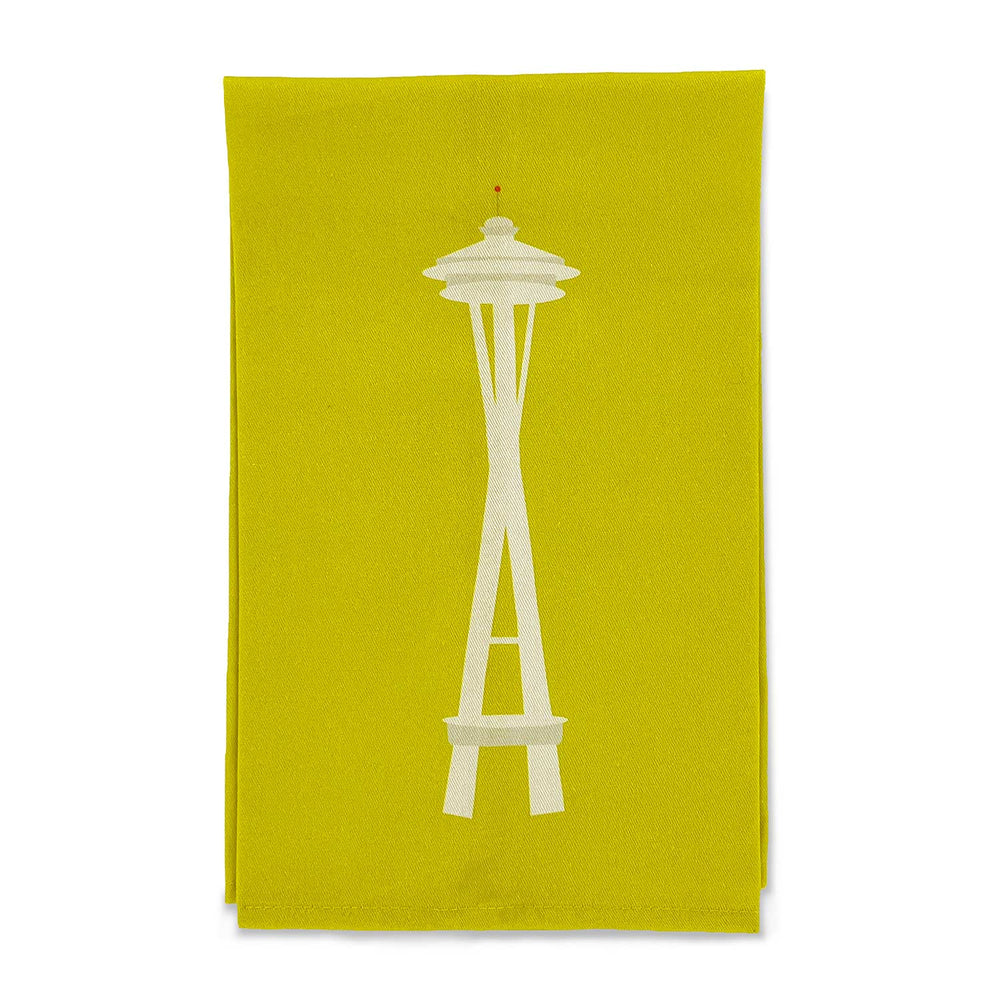 Buzzy Space Needle PNW Kitchen Towel | Made In Washington | Seattle Gifts | Space Needle Souvenir
