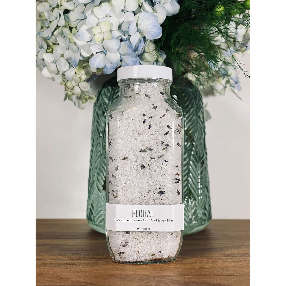 
            
                Load image into Gallery viewer, Handmade La Conner | Made In Washington | Lavender Bath Salt Floral Scented | Spa and Bath Aromatherapy
            
        