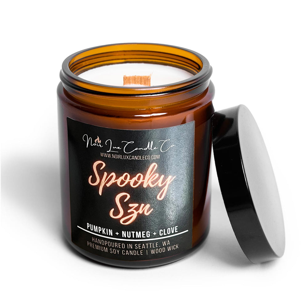 Noir Lux Candle Co Spooky Szu | Made In Washington | Pumpkin Nutmeg Clove