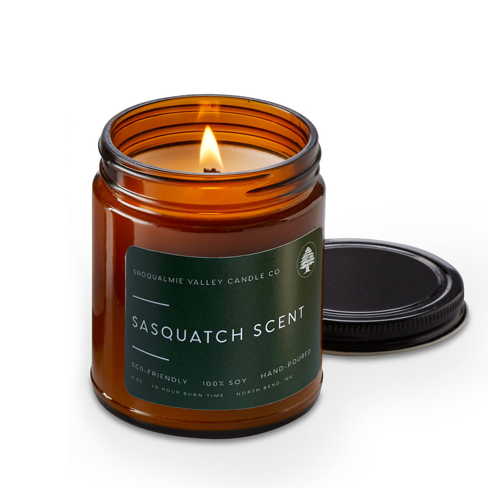 
            
                Load image into Gallery viewer, Snoqualmie Valley Candle Co Sasquatch Scent | Made In Washington | Local Gifts From North Bend Washington
            
        