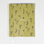 Sound & Circle Perfect Bound Notebook | Made In Washington | Mustard Floral | Local Gifts From Tacoma