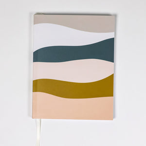 Sound & Circle Perfect Bound Lined Notebook | Made In Washington | Mustard Waves Journal | Local Gifts From Tacoma
