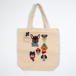 Potluck Press Canvas Tote | Made In Washington | Dog Characters Canvas Bag | Shopping Bag