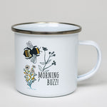 Potluck Press Morning Buzz Enameled Mug | Made In Washington | Coffee Mug