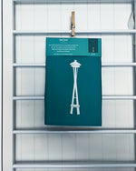 Buzzy Space Needle Teal Towel | Made In Washington | Dish Towels