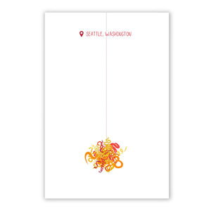 Buzzy - Blown Glass Art Kitchen Towel | Made In Washington | Tea Towels