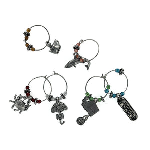 
            
                Load image into Gallery viewer, Wine Goblet Charms | Made In Washington Gifts | Burning At Both Ends
            
        