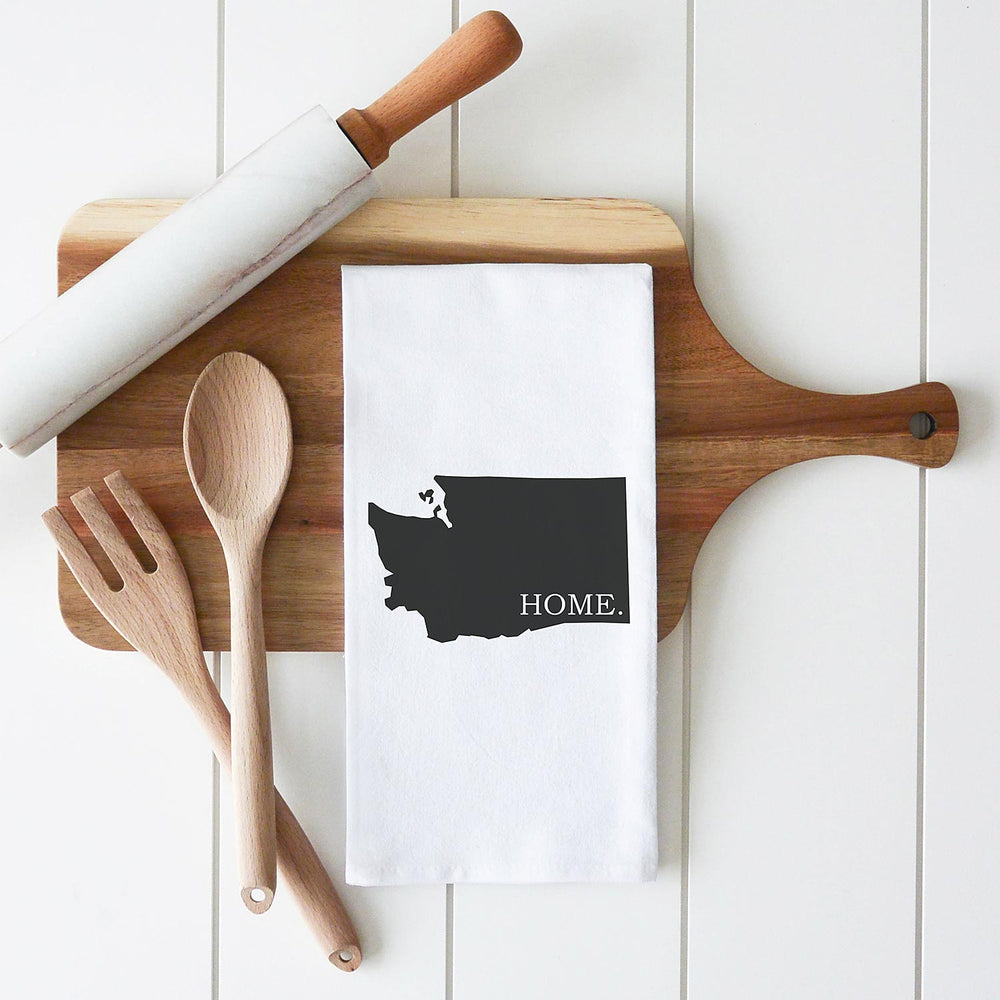 
            
                Load image into Gallery viewer, Porter Lane Home Washington State Tea Towel | Made In Washington | Gifts For Homemakers
            
        