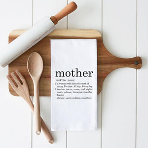 Porter Lane Home Mother Tea Towel | Made In Washington | Gifts For Mother's Day