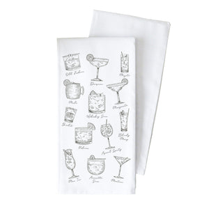 
            
                Load image into Gallery viewer, Porter Lane Home Cocktails Tea Towel | Made In Washington | Bartender Gifts
            
        