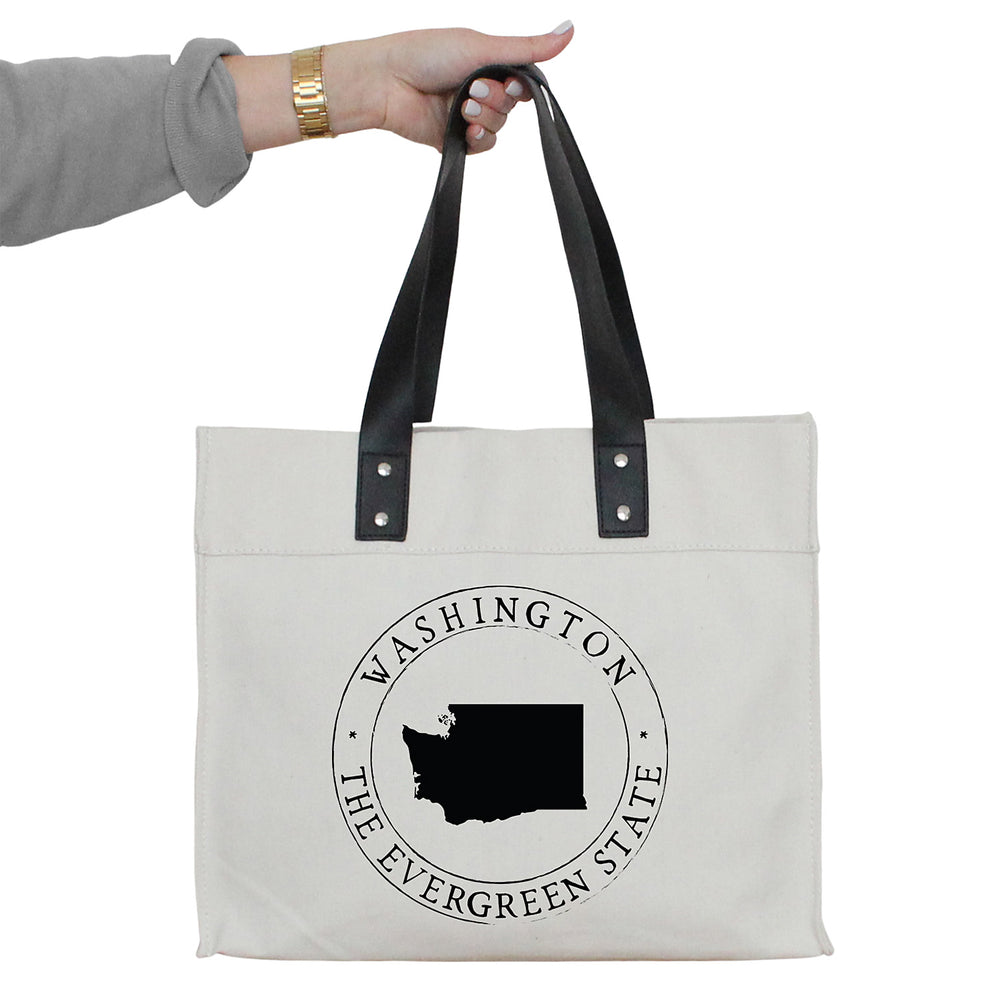 Porter Lane Home Washington State Slogan Tote Bag | Made In Washington | Locally Made Gifts
