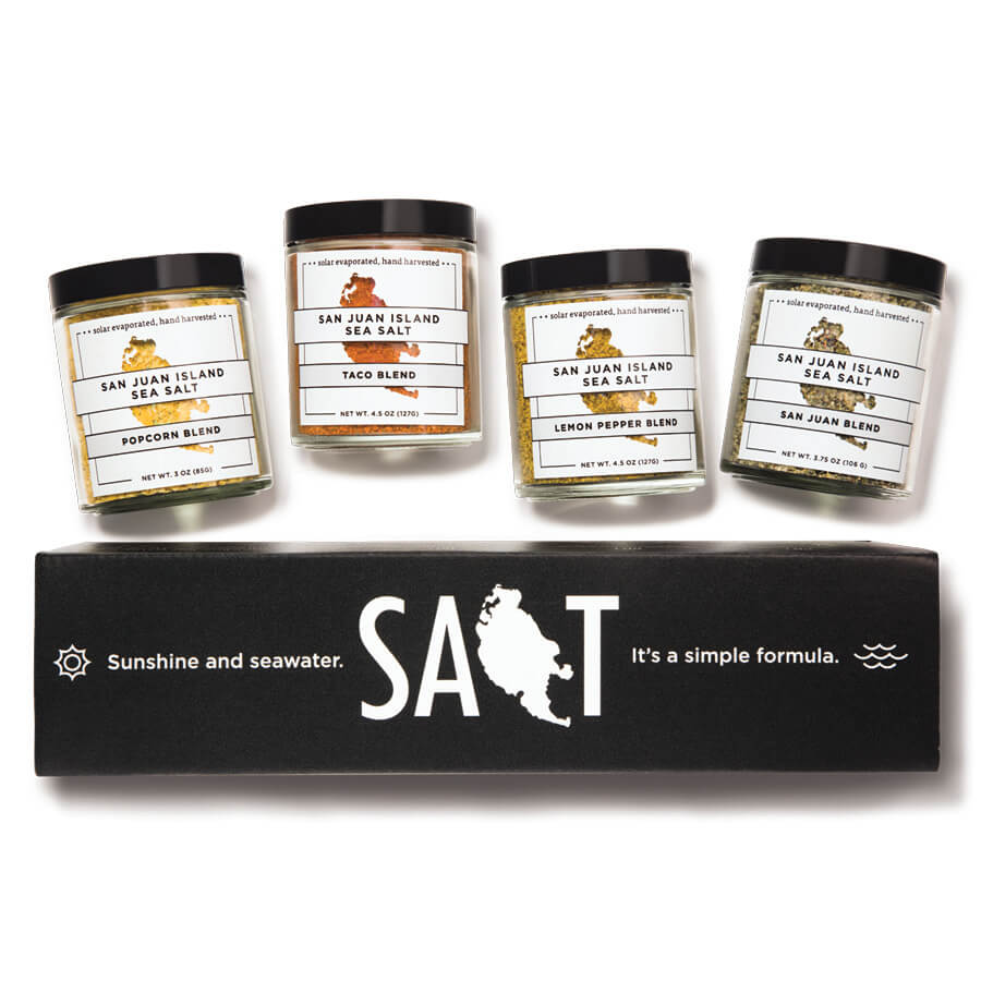 
            
                Load image into Gallery viewer, San Juan Sea Salt Gift Set | Gourmet Food Gift Box | Made In Washington
            
        
