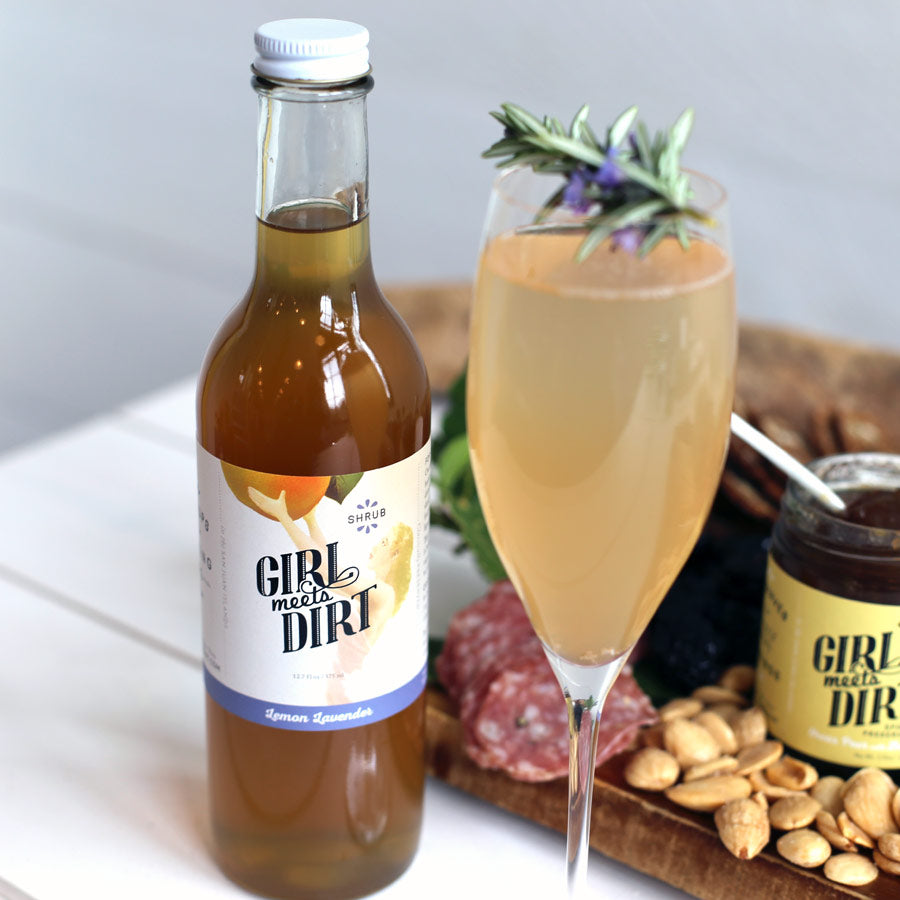 
            
                Load image into Gallery viewer, Girl Meets Dirt Lemon Lavender Shrub |Gourmet Food Gifts | Orcas Island
            
        