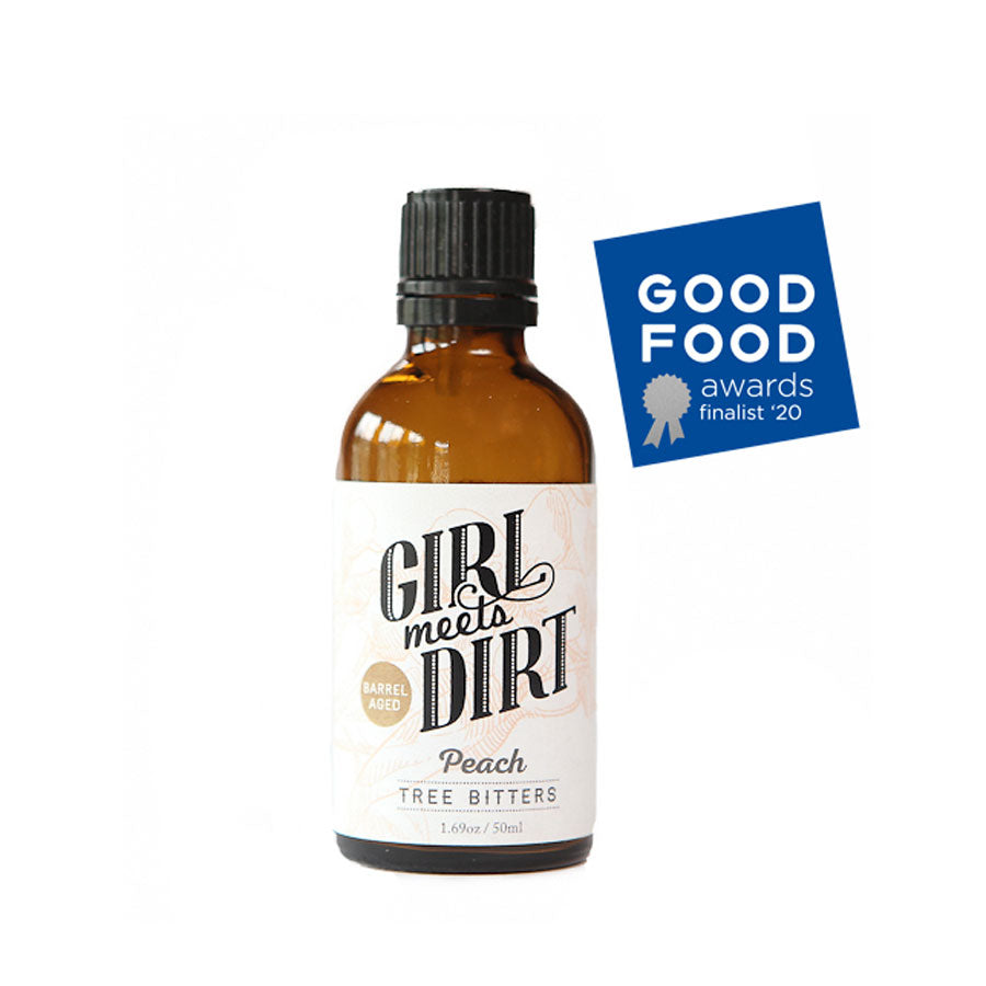 
            
                Load image into Gallery viewer, Girl Meets Dirt Barrel Aged Peach Tree Bitters | Cocktail Mixers Food Gifts
            
        