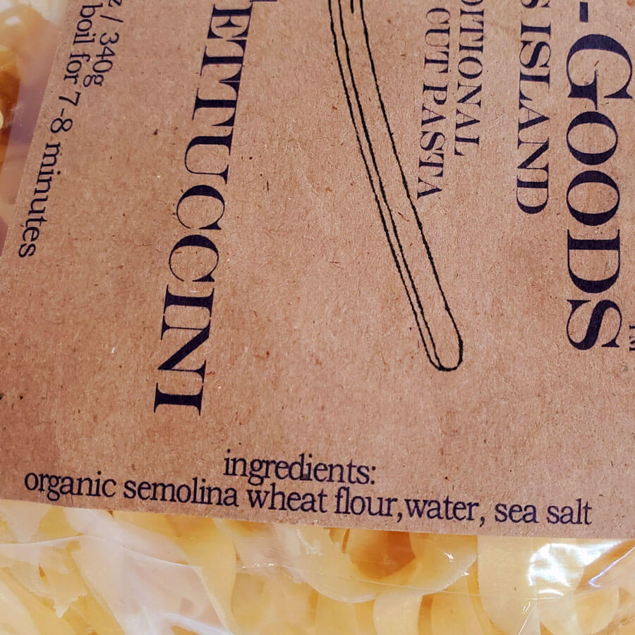 Local Goods Traditional Fettuccini Pasta | Made In Washington Gift Ideas