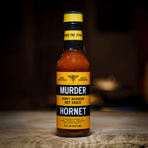 
            
                Load image into Gallery viewer, Murder Hornet Honey Bourbon Hot Sauce | Made In Washington | Hot Sauce Gifts
            
        