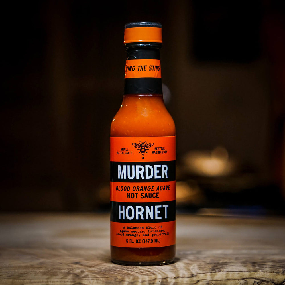
            
                Load image into Gallery viewer, Murder Hornet Blood Orange Agave Hot Sauce | Made In Washington | Food Gifts
            
        
