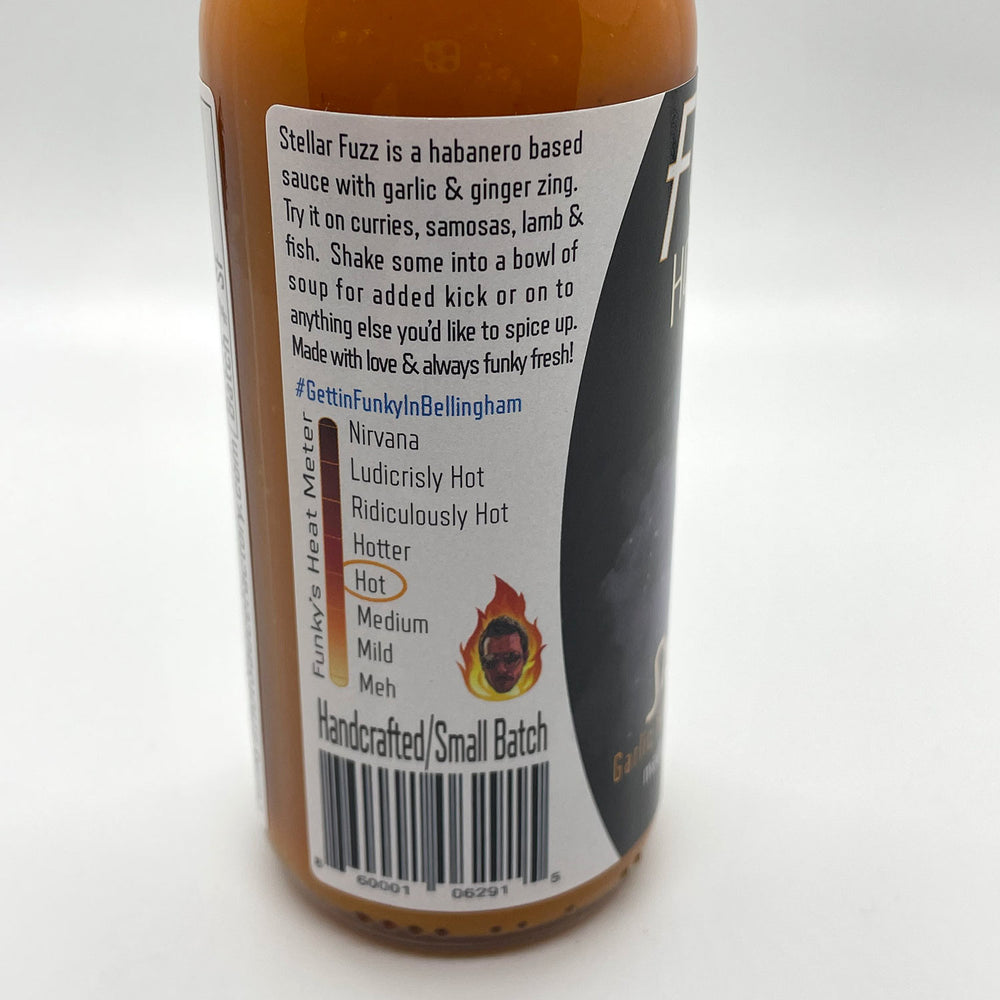 
            
                Load image into Gallery viewer, Funky&amp;#39;s Hot Sauce Factory Stellar Fuzz | Made In Washington |  Gifts For Hot Sauce Lovers
            
        