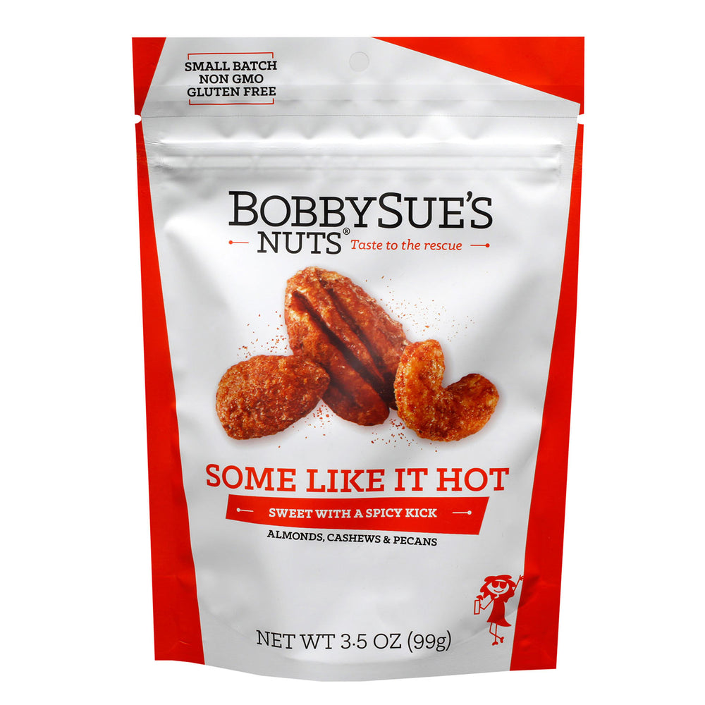 BobbySue's Nuts Some Like It Hot Bag | Made In Washington | Spicy Nuts
