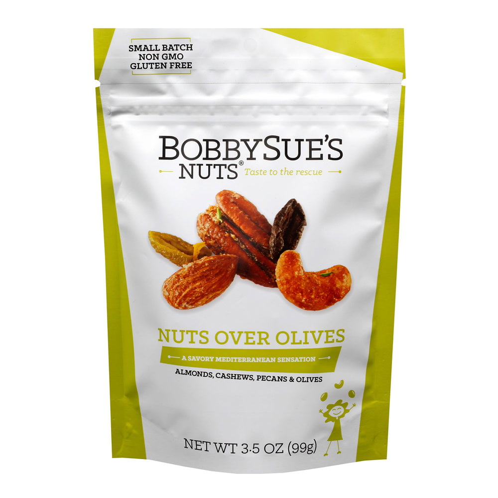 BobbySue's Nuts Nuts Over Olives Bag | Made In Washington | Nuts & Olives Mix