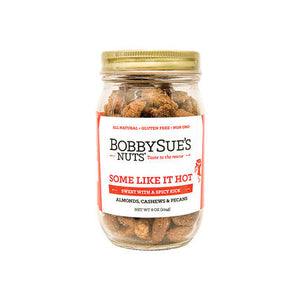 BobbySue's Nuts Some Like It Hot Jar | Made In Washington | Spicy Nuts