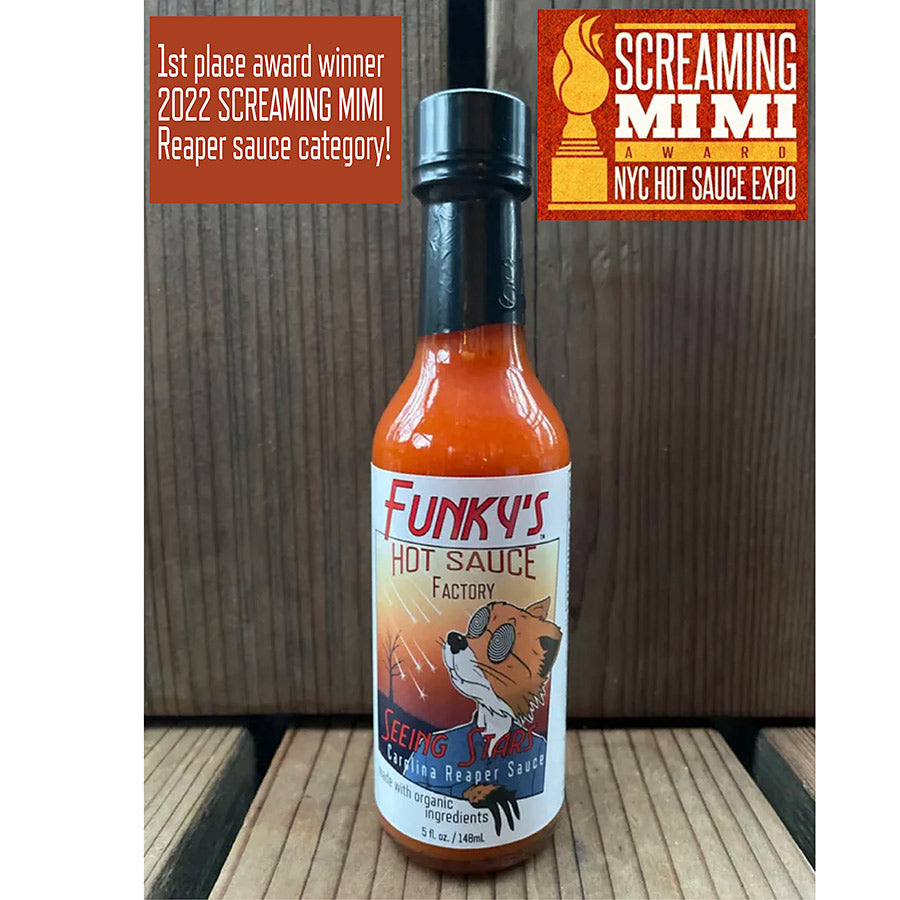 Funky's Hot Sauce Factory Seeing Stars Carolina Reaper Sauce | Made In Washington