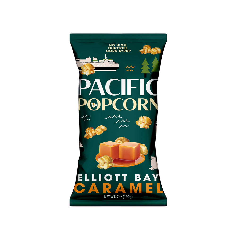 Jaspens - Pacific Popcorn Elliot Bay Caramel | Made in Washington | Crunchy Snacks