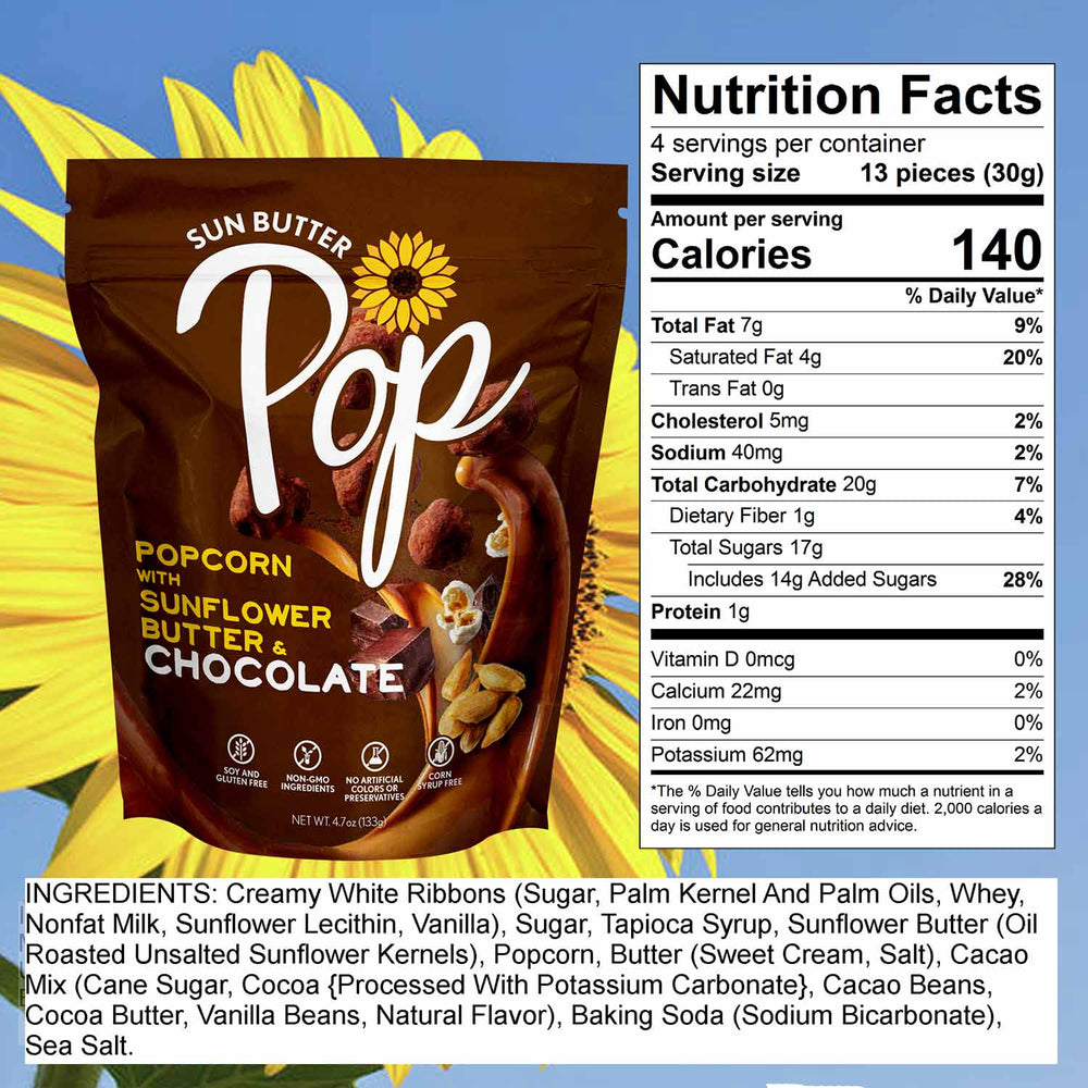 
            
                Load image into Gallery viewer, Jaspen&amp;#39;s Sunbutter Pop Peanut Butter Popcorn | Made In Washington | High Quality Ingredients | No High Fructose Corn Syrup
            
        