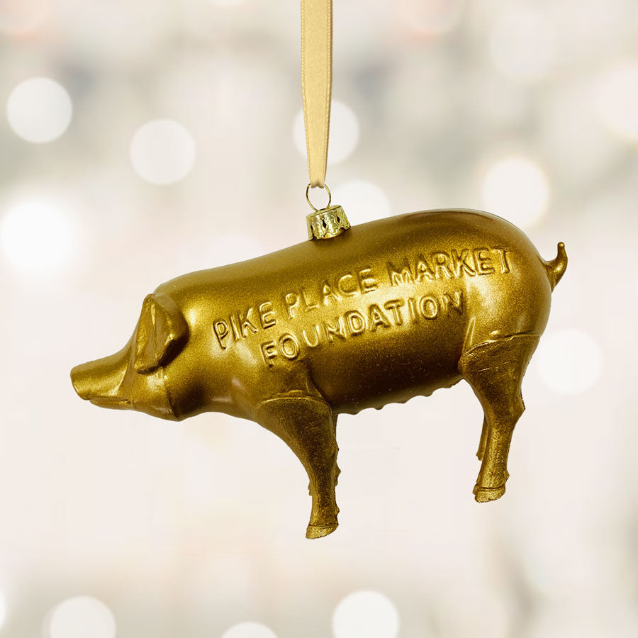 Rachel The Ornament Pike Place Market Mascot #1 | Made In Washington Gifts |Pig Ornament