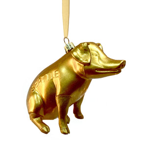 Billie The Ornament Pike Place Market Mascot #2 | Made In Washington | Pig Ornament